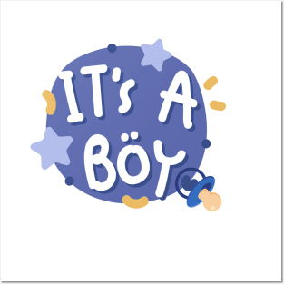 It's A Boy sticker Posters and Art